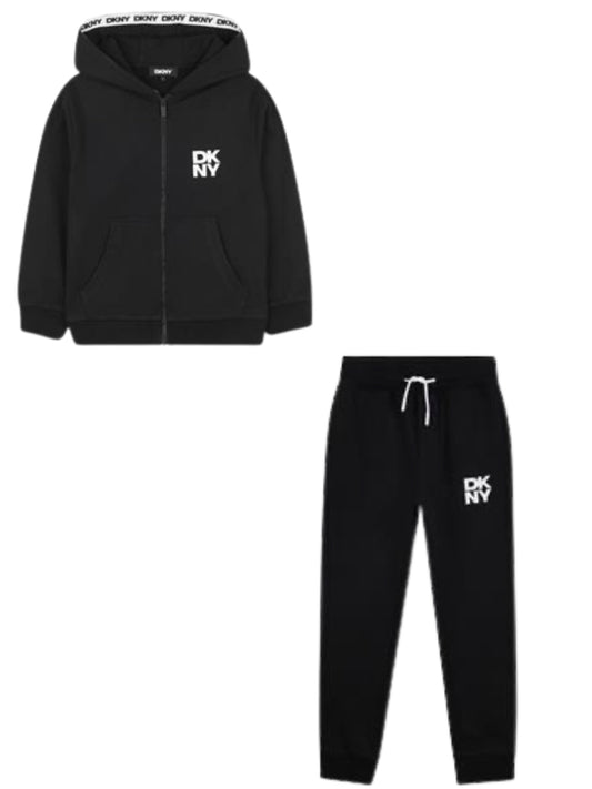 DKNY BLACK TRACKSUIT D62449/D62437