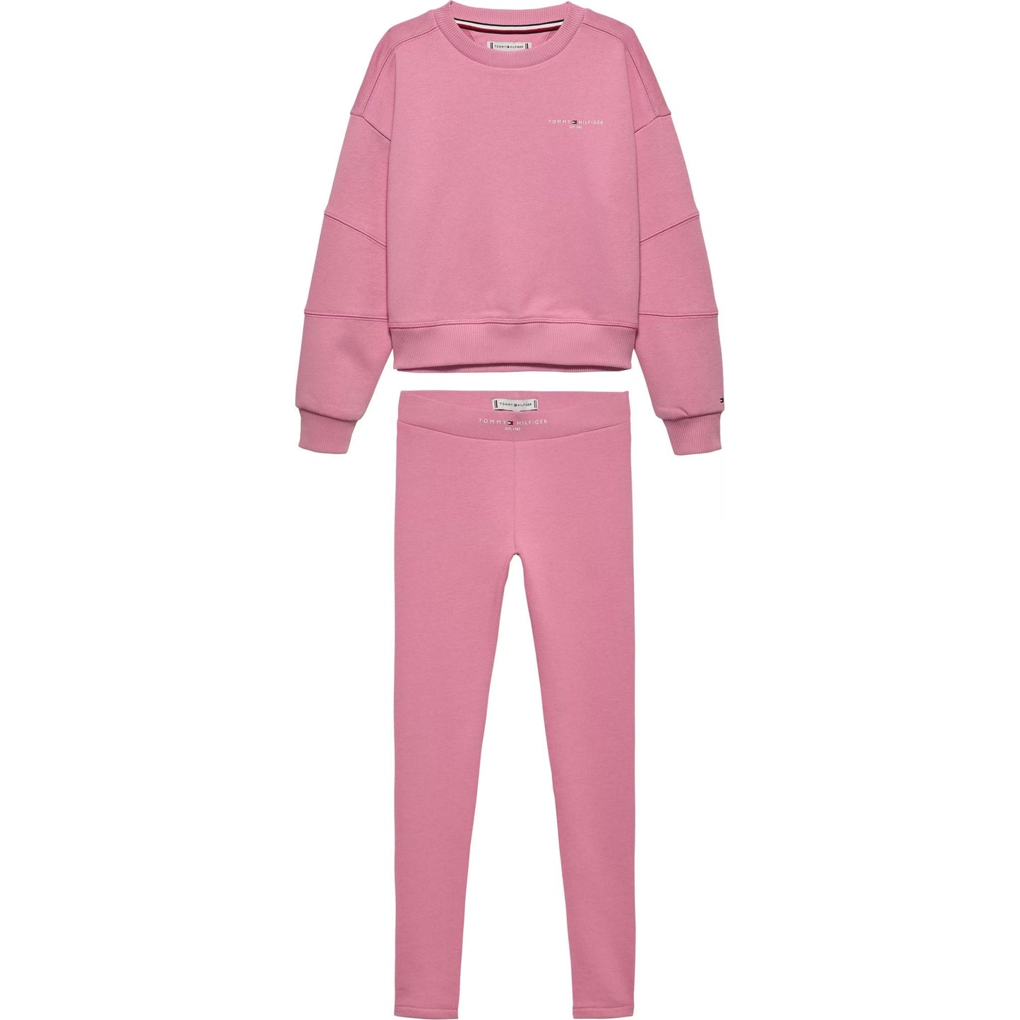 TOMMY HILFIGER GIRLS PINK LEGGINGS SET KG09007