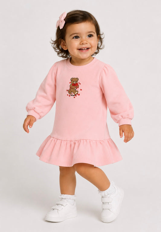MOSCHINO GIRLS SUGAR ROSE DRESS HAV0H7