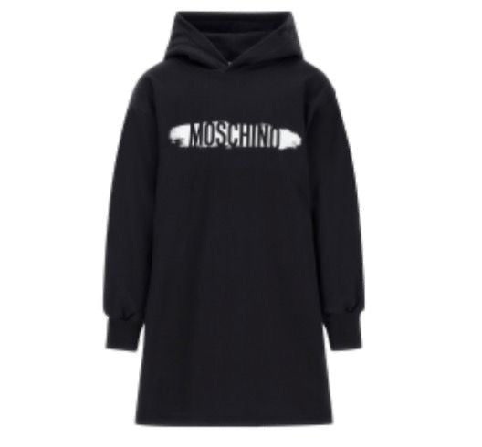 MOSCHINO BLACK HOODIE DRESS HDV0IC