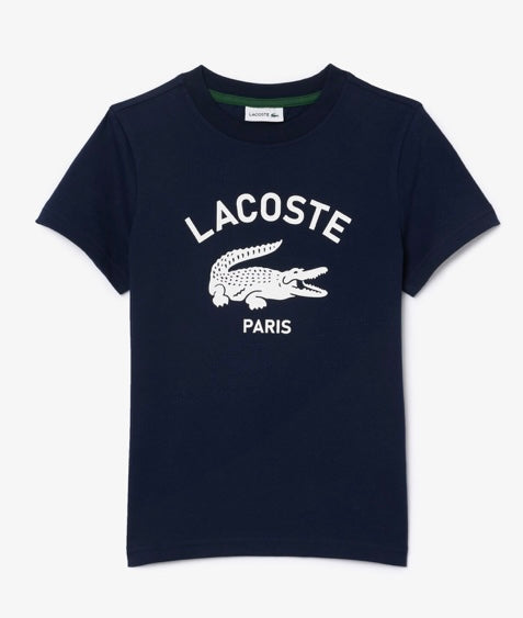LACOSTE NAVY CROCODILE T SHIRT TJ3003