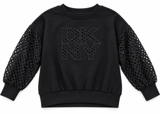 DKNY BLACK SWEATSHIRT & LEGGINGS SET D62906 D62885