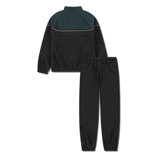 LACOSTE BOYS BLACK/GREEN SHELL TRACKSUIT 847350