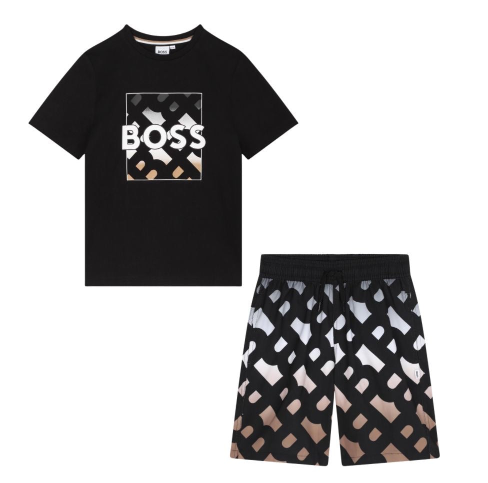 BOSS BLACK MONOGRAM T SHIRT J51219