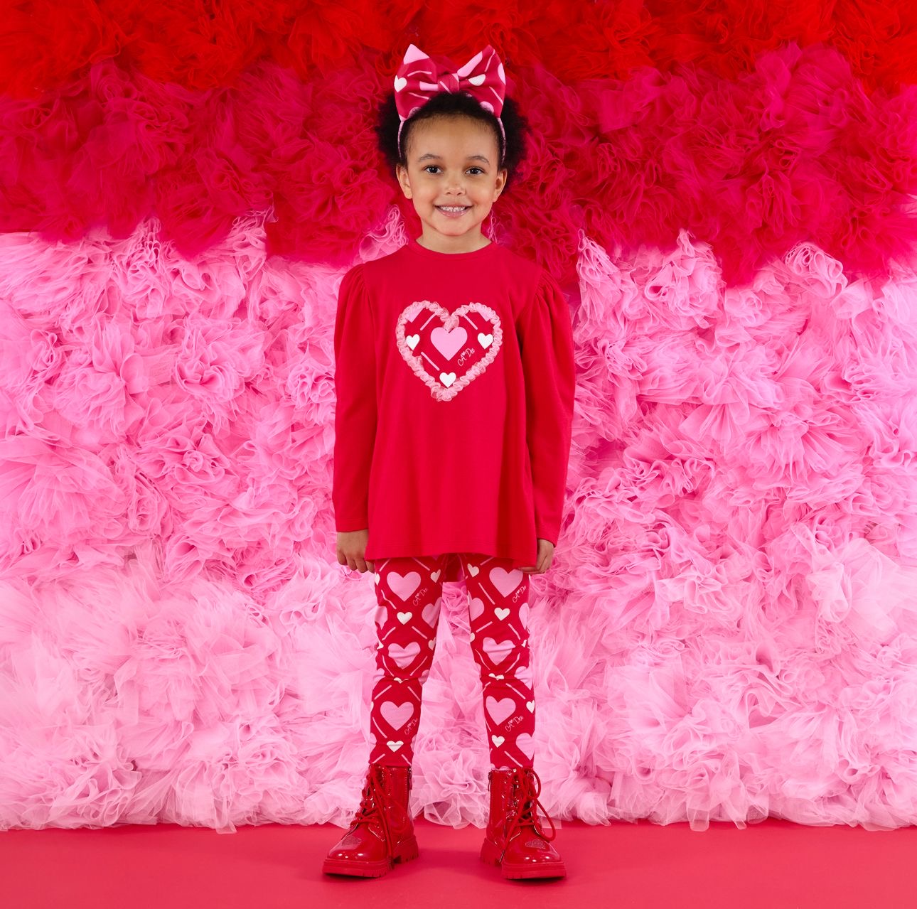 A DEE LOLA RED HEART LEGGINGS SET W251502