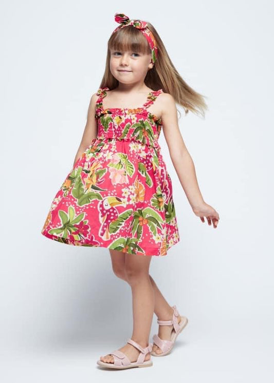 MAYORAL GRENADINE DRESS AND HEADBAND 3947