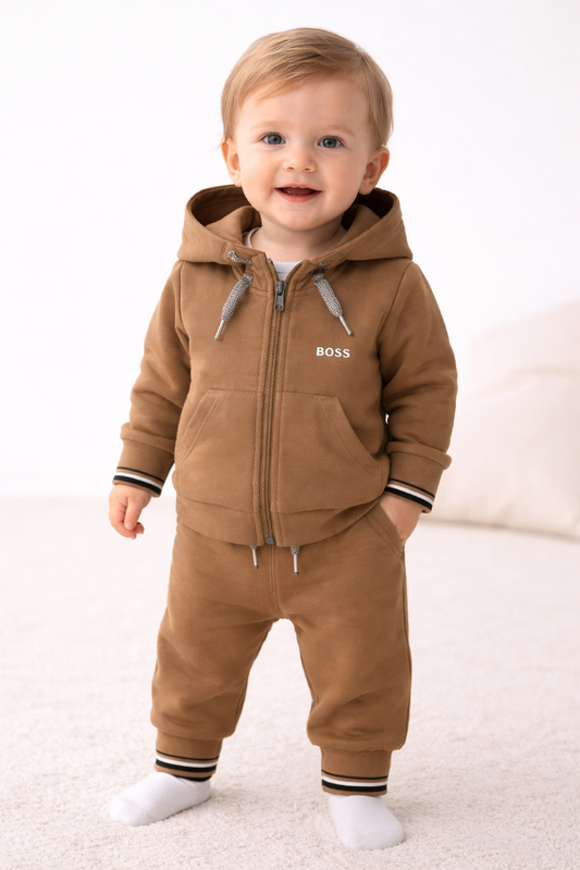 BOSS BABY/TODDLER BEIGE TRACKSUIT J52480