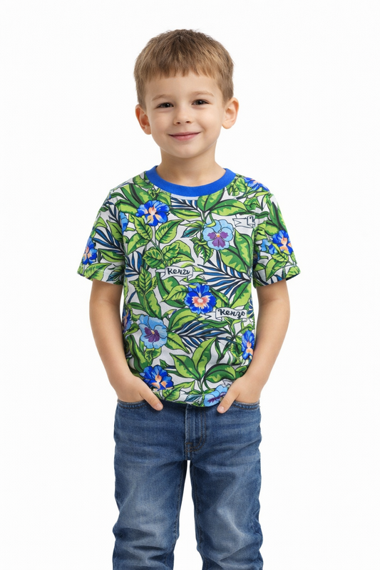 KENZO BOYS GREEN T SHIRT