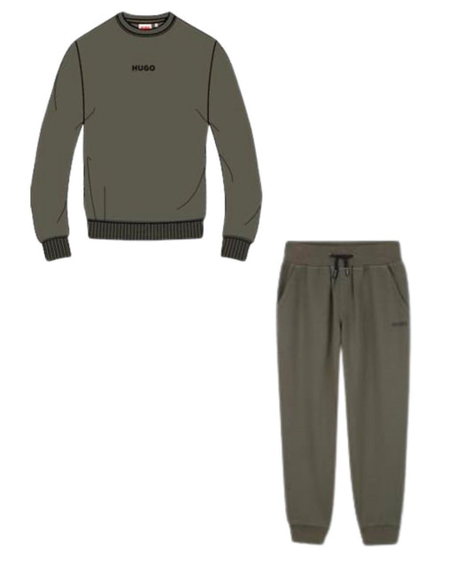 HUGO BOYS KHAKI TRACKSUIT G00465/G00447