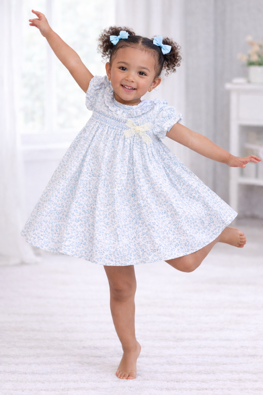 DEOLINDA BLUE GIRL IRIS DRESS