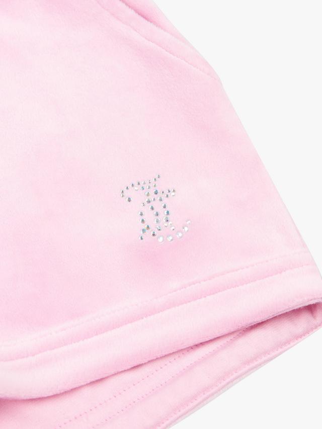 JUICY COUTURE GIRLS PINK VELOUR HOODIE & SHORTS SET JBX6358/JBX6505