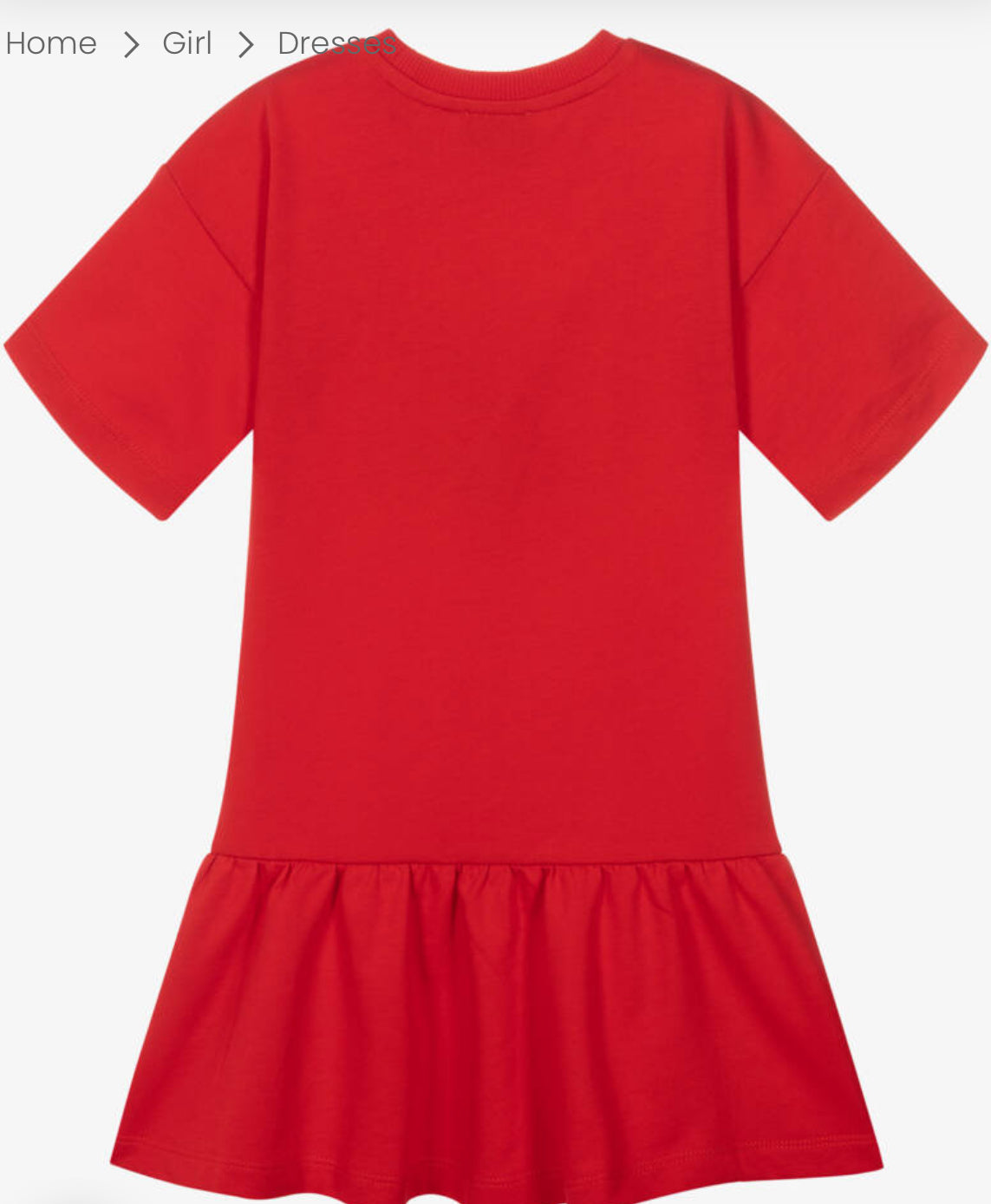 MOSCHINO GIRLS RED DRESS HDV0HL