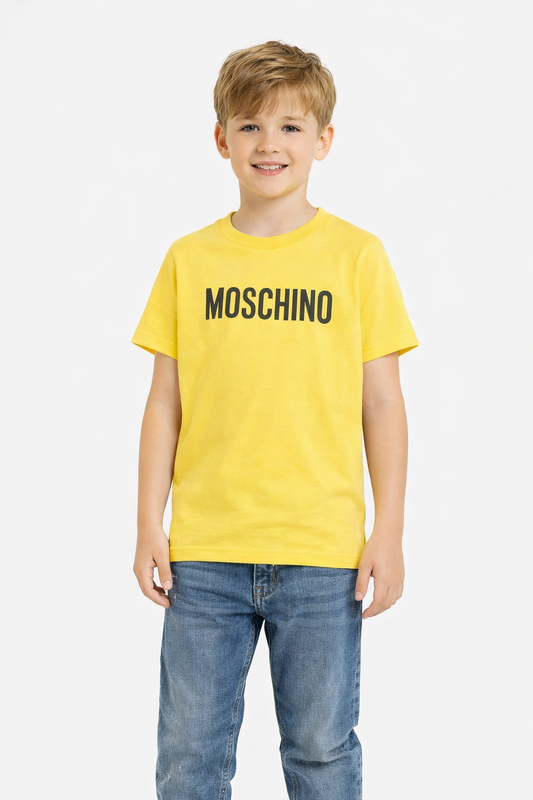 MOSCHINO YELLOW T SHIRT HUM05C