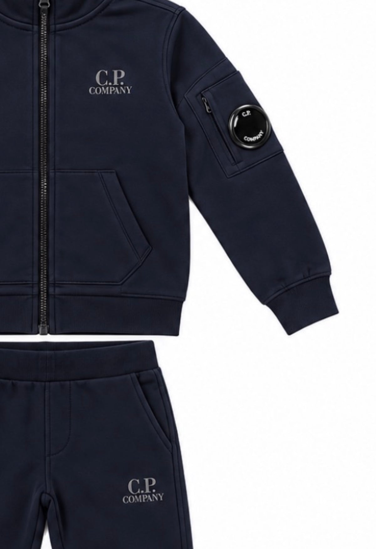 CP COMPANY LENS TRACKSUIT IN NAVY CNK007