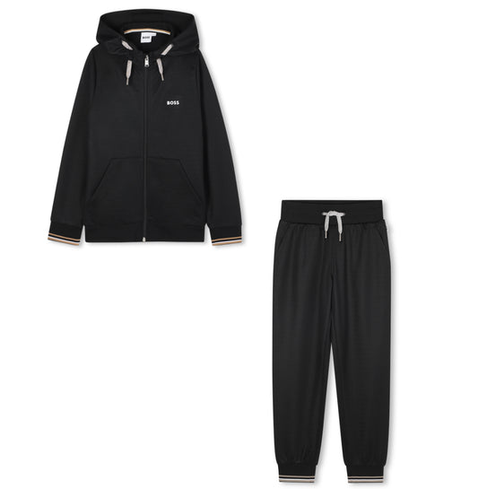 BOSS BOYS BLACK TRACKSUIT J52399