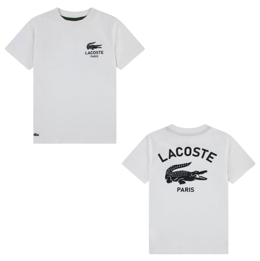 LACOSTE BOYS WHITE T SHIRT 847075
