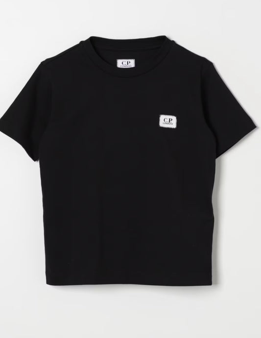 C.P. COMPANY BOYS BLACK T SHIRT. CUM00S