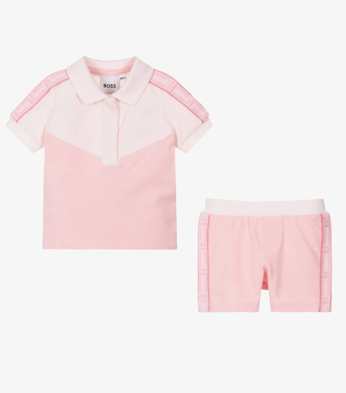 BOSS NEWBORN PINK BABY GIRL SET J52195