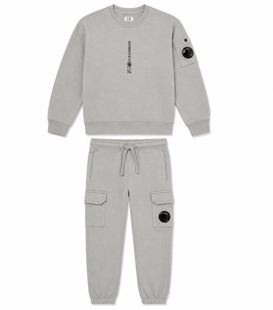 C.P Company Lens Tracksuit in Flint Grey CUK009