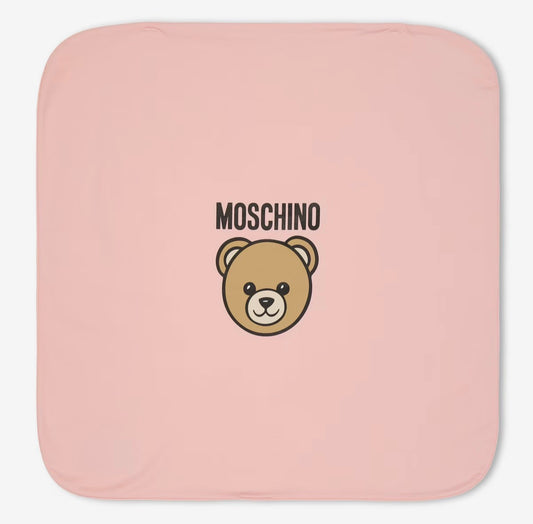 MOSCHINO BABY PINK BLANKET MUB00O