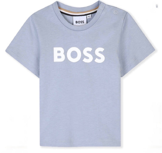 BOSS BABY/TODDLER PALE BLUE T SHIRT J52712