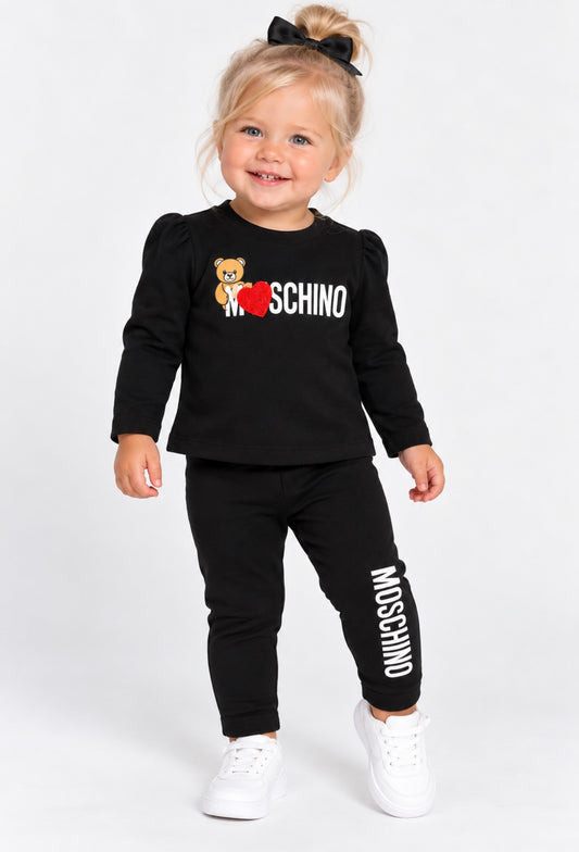MOSCHINO BABY/TODDLER LEGGINGS SET MAO00V /MDP03P