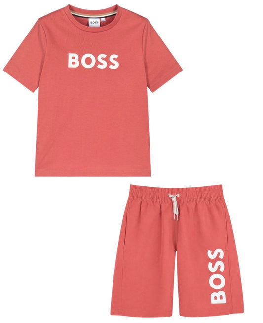 BOSS RASPBERRY SHORT/TEE SET