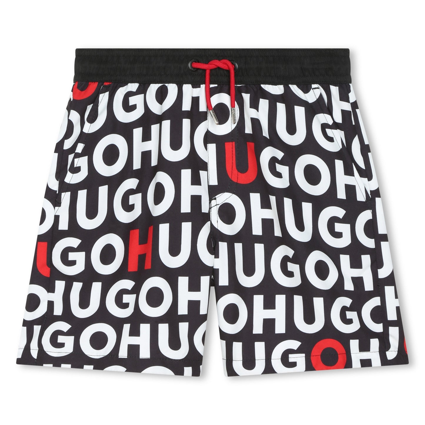 HUGO QUICK DRY SWIM SHORTS REPEAT LOGO
