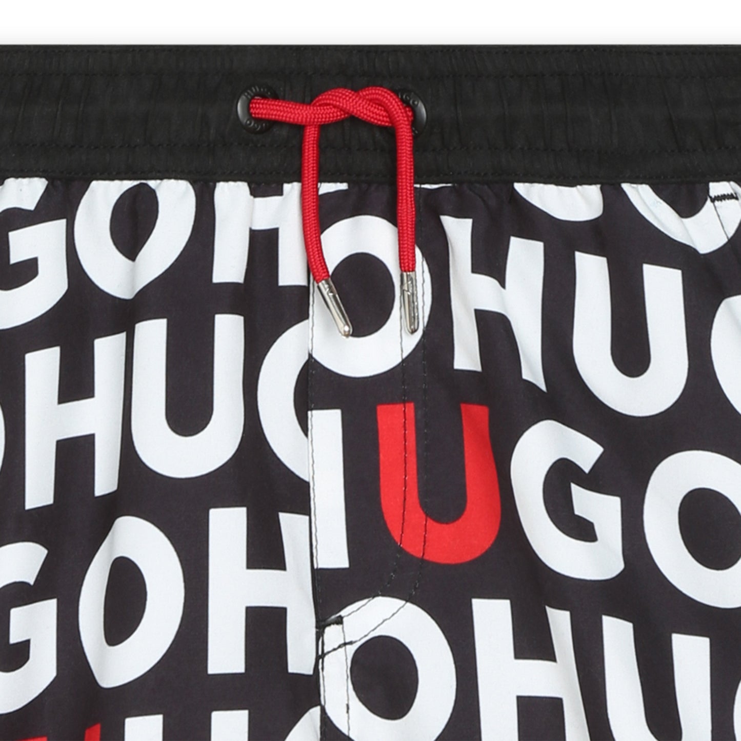HUGO QUICK DRY SWIM SHORTS REPEAT LOGO