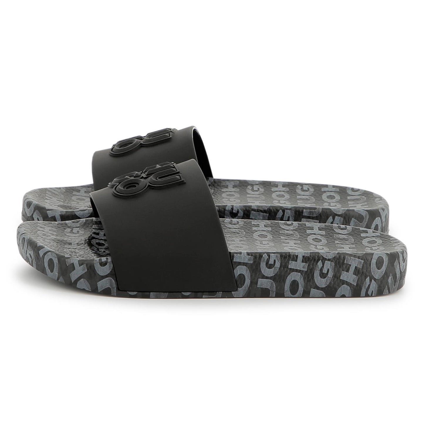 HUGO BOYS BLACK SLIDERS G00298
