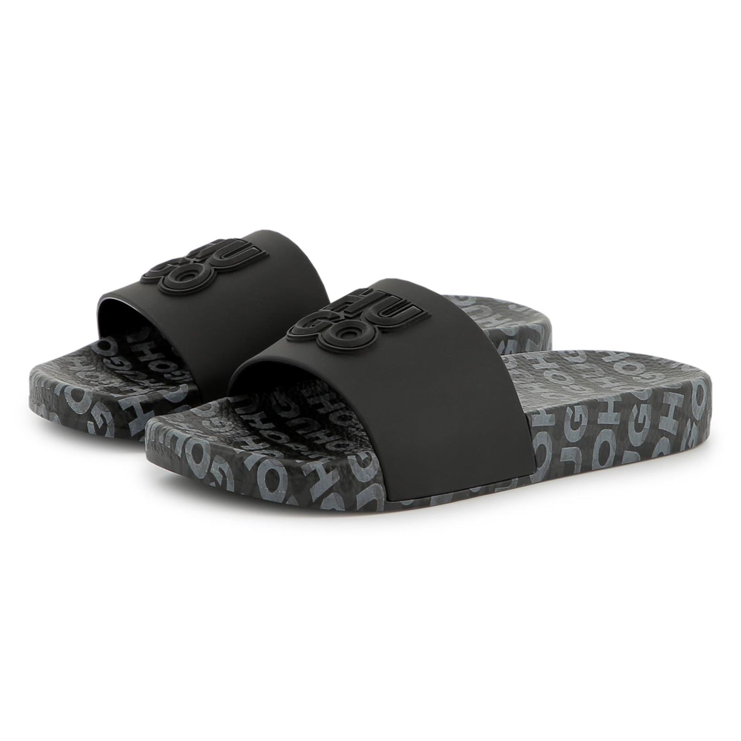 HUGO BOYS BLACK SLIDERS G00298