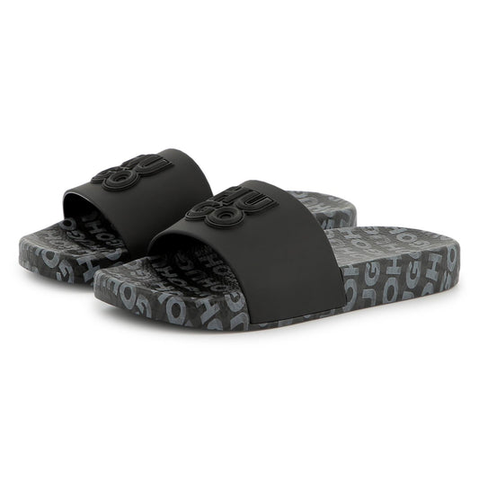 HUGO BOYS BLACK SLIDERS G00298