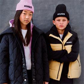 HUGO BOYS BEIGE/BLACK GILET G00482