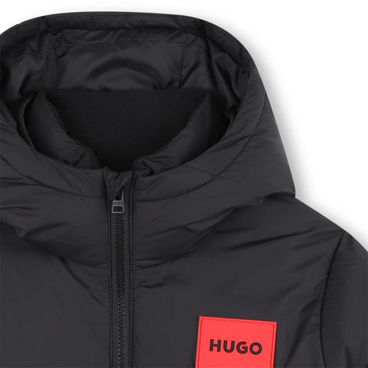 HUGO BLACK PUFFER JACKET G00484