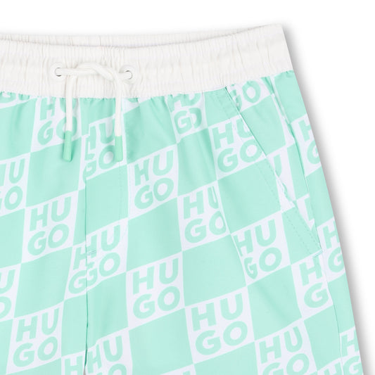 HUGO GREEN SWIM SHORTS G00979