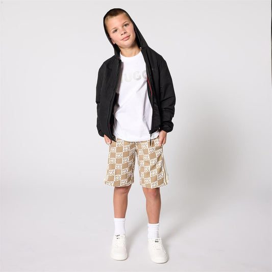 HUGO BEIGE JERSEY SHORTS G00999