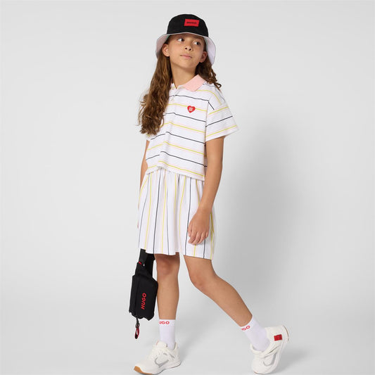 HUGO GIRL MULTI COL DRESS G01029