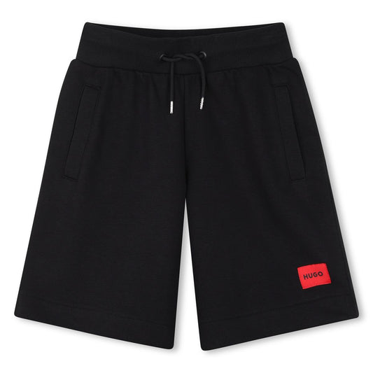 HUGO BOYS BLACK BERMUDAS G01183
