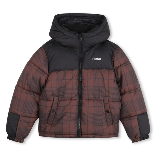 HUGO BOYS CHICORY COFFEE PUFFER JACKET G01257