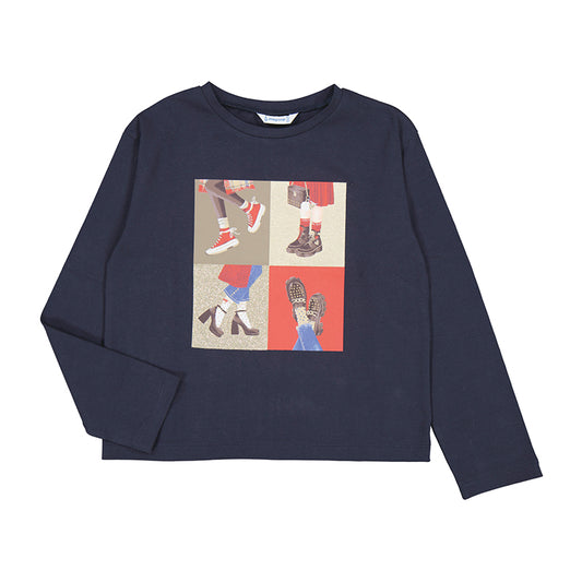 MAYORAL NAVY SHOE T SHIRT