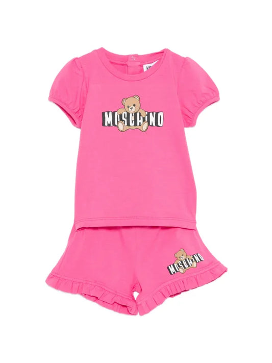 MOSCHINO BABY/TODDLER GIRLS SHORT SET MBG01O