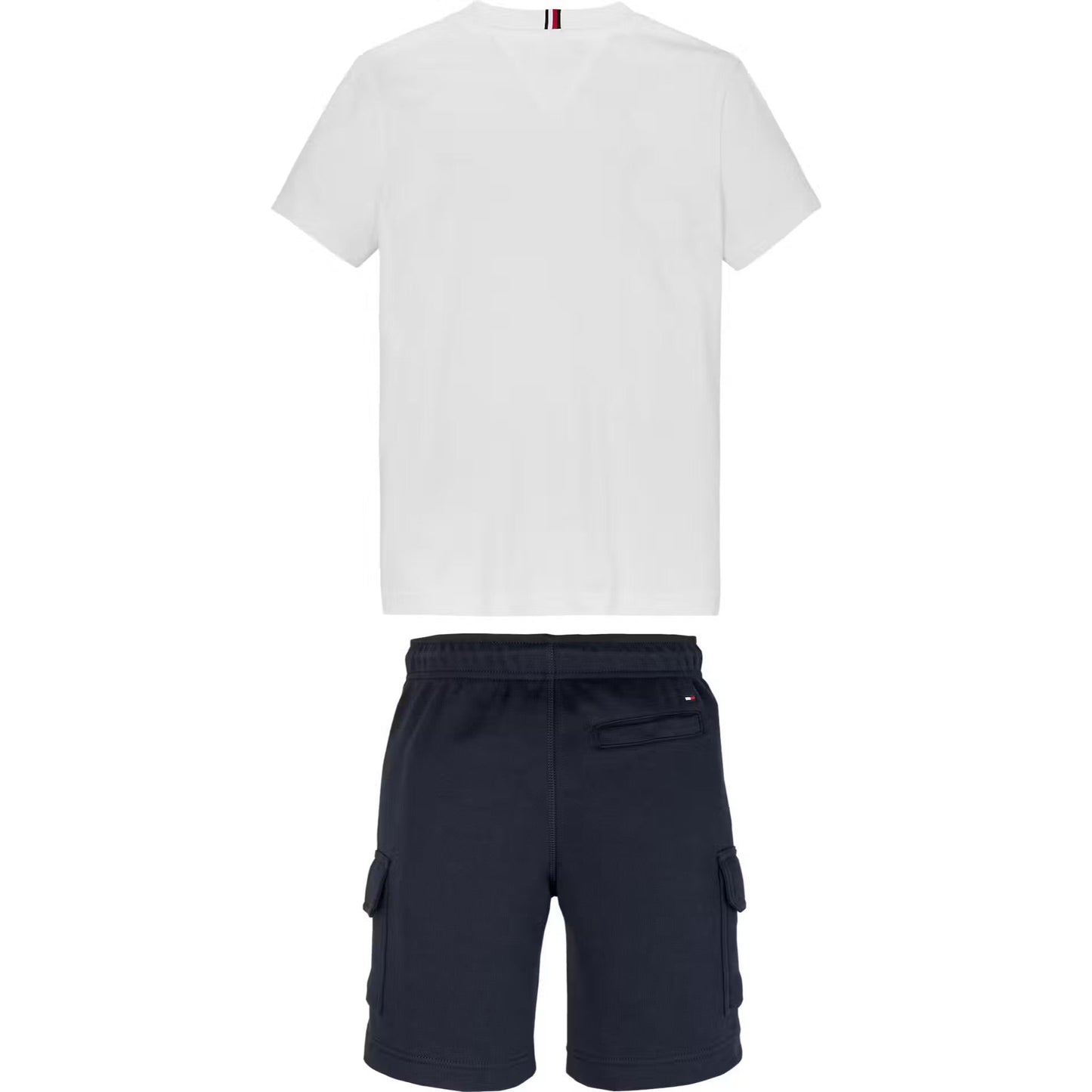 TOMMY HILFIGER NAVY/WHITE CARGO SHORTS SET 9661
