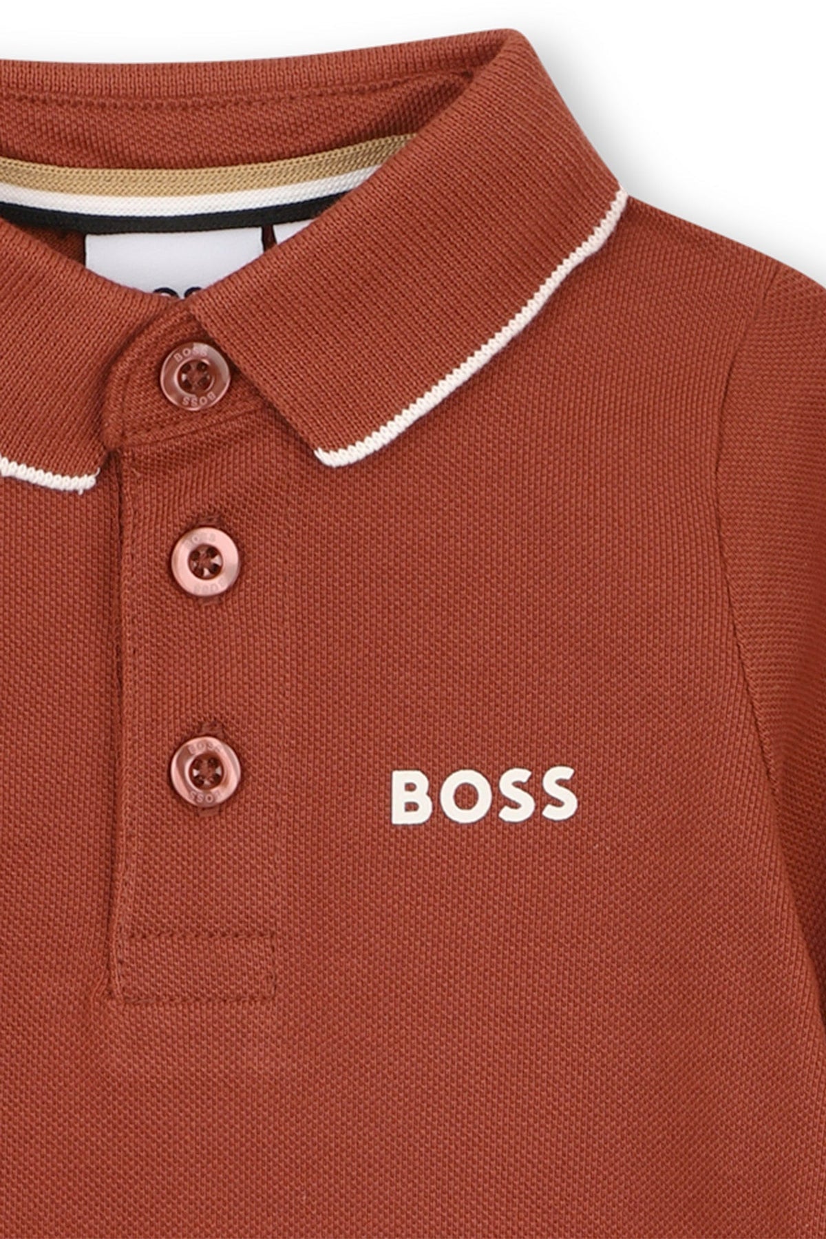 BOSS BABY/TODDLER RED POLO SHIRT J53481