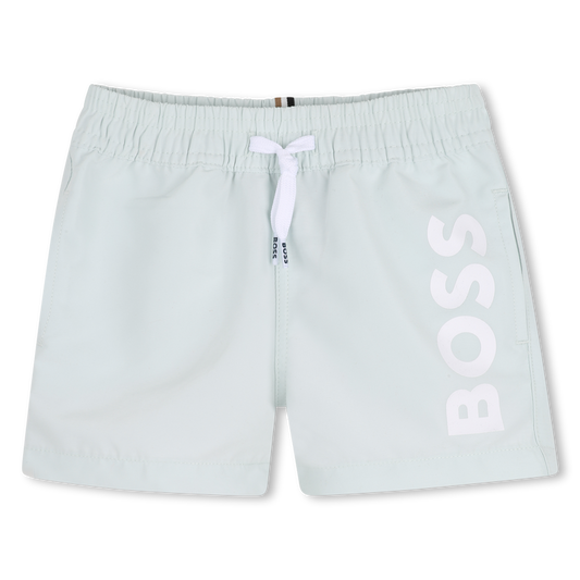 BOSS BABY/TODDLER SPROUT GREEN SWIM SHORTS J53172