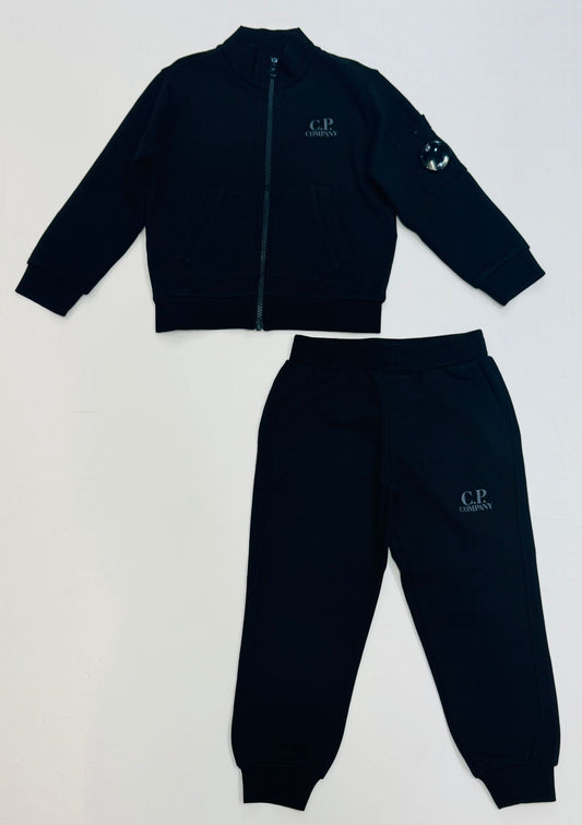 C.P. COMPANY BOYS BLACK TRACKSUIT CUK007