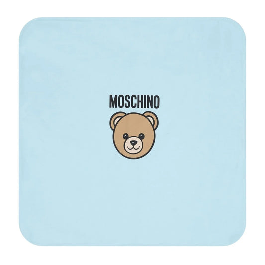 MOSCHINO BABY BOY SKY BLUE BLANKET MUB00O