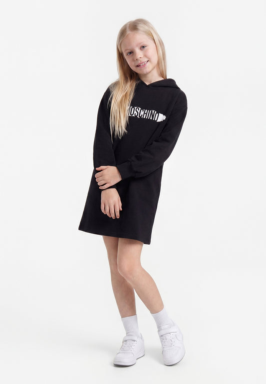 MOSCHINO BLACK HOODIE DRESS HDV0IC