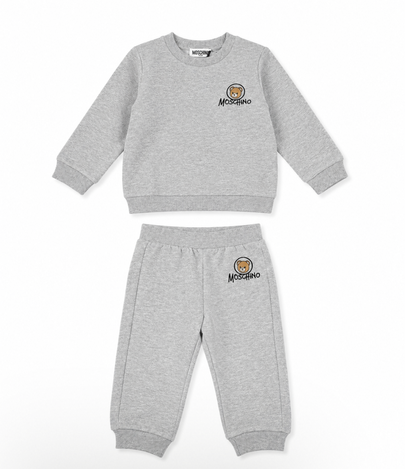 MOSCHINO BABY/TODDLER BOY GREY TRACKSUIT MQK05E
