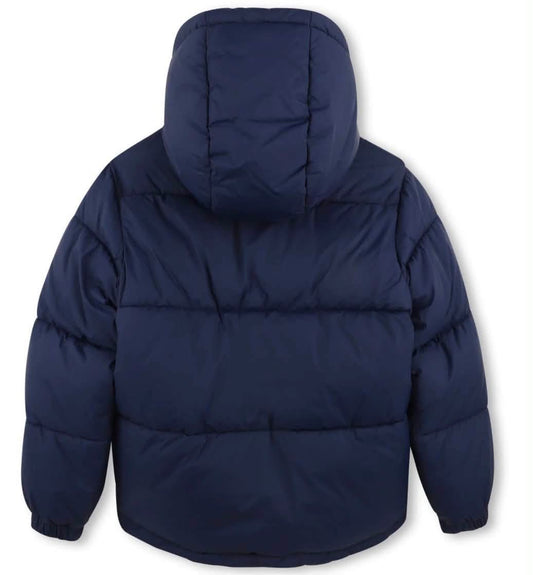 HUGO BOYS NAVY PUFFER JACKET G01254