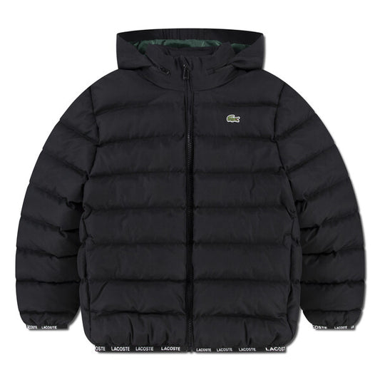 LACOSTE Boys Hooded Diamond Taffeta Puffed Jacket 847003